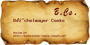 Büchelmayer Cseke névjegykártya